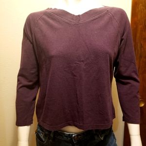 Hollard & Hanson Plum Raglan Sleeve Tee